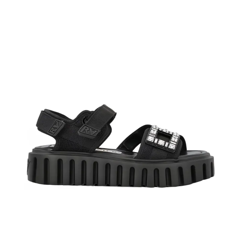 Roger Vivier One Strap Sandals Women's Black-1
