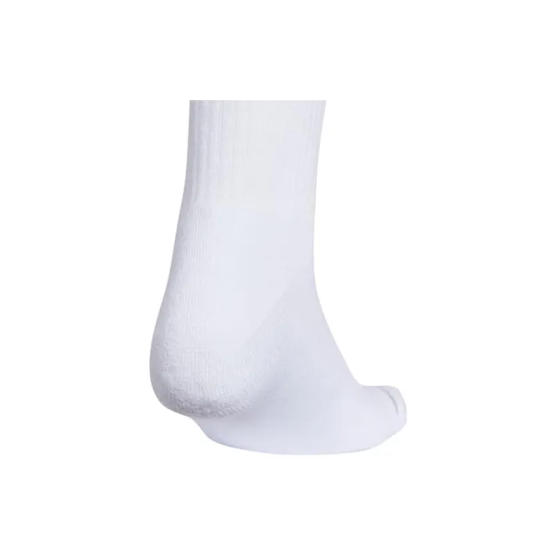 Adidas CUSHIONED 3-STRIPES CREW SOCKS 3-PACK Mid-Calf Socks Women's 3 Pack White-2