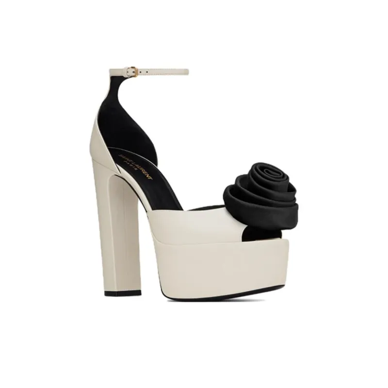 SAINT LAURENT Jodie High Heels Women's White-3