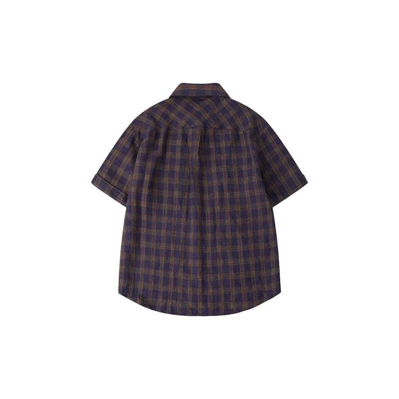 CYCLE DOCUMENT Shirt Women's Purple Plaid-1