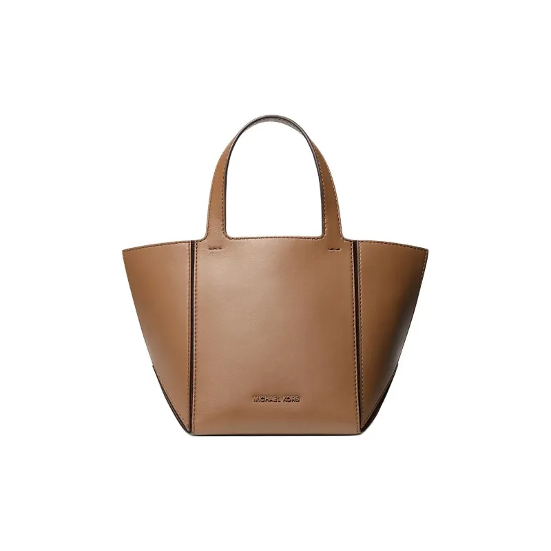 MICHAEL KORS Leather Tote Bag, Shopping Bag, Handbag Small Size Women's Brown-0
