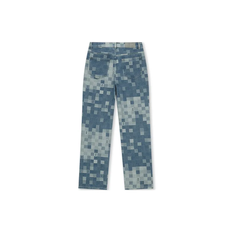 BONELESS Jeans Unisex Camouflage Blue-1