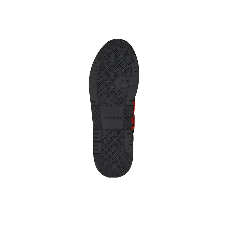 Givenchy G4 Low Top Stylish Skateboarding Shoes Men's Black Red-4