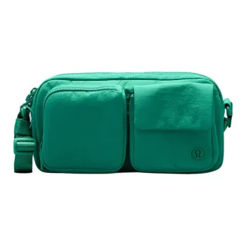 Lululemon Nylon Shoulder Bag, Crossbody Bag Unisex Cascadia Green