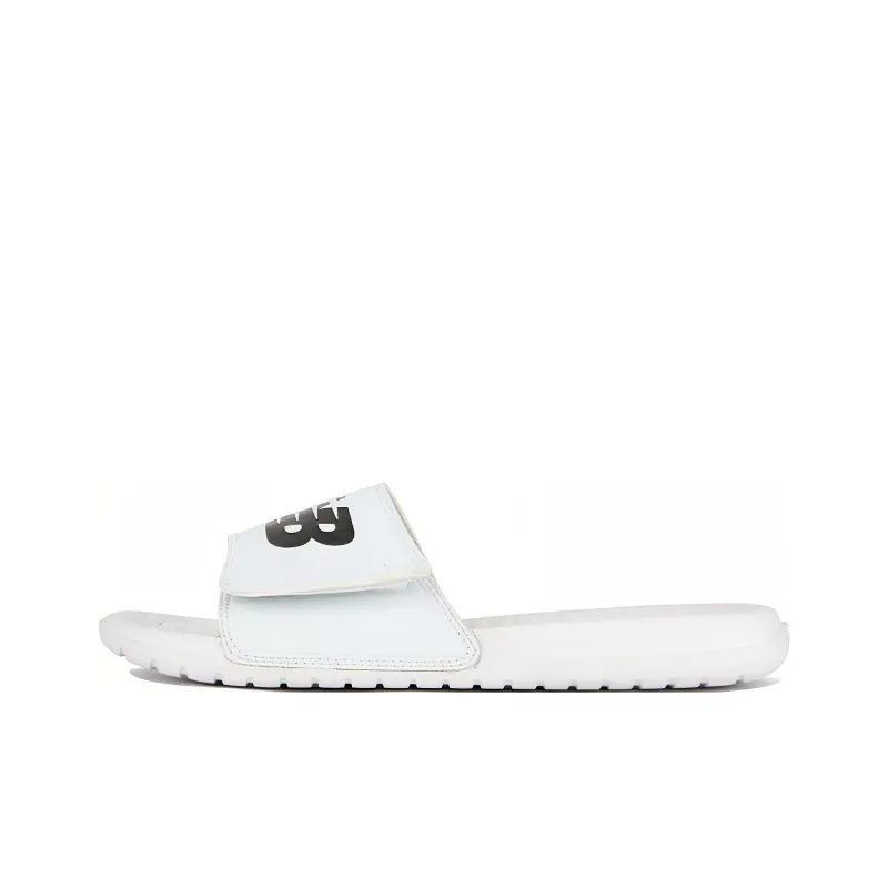 New Balance 230 Series Minimalistic White Slippers-0