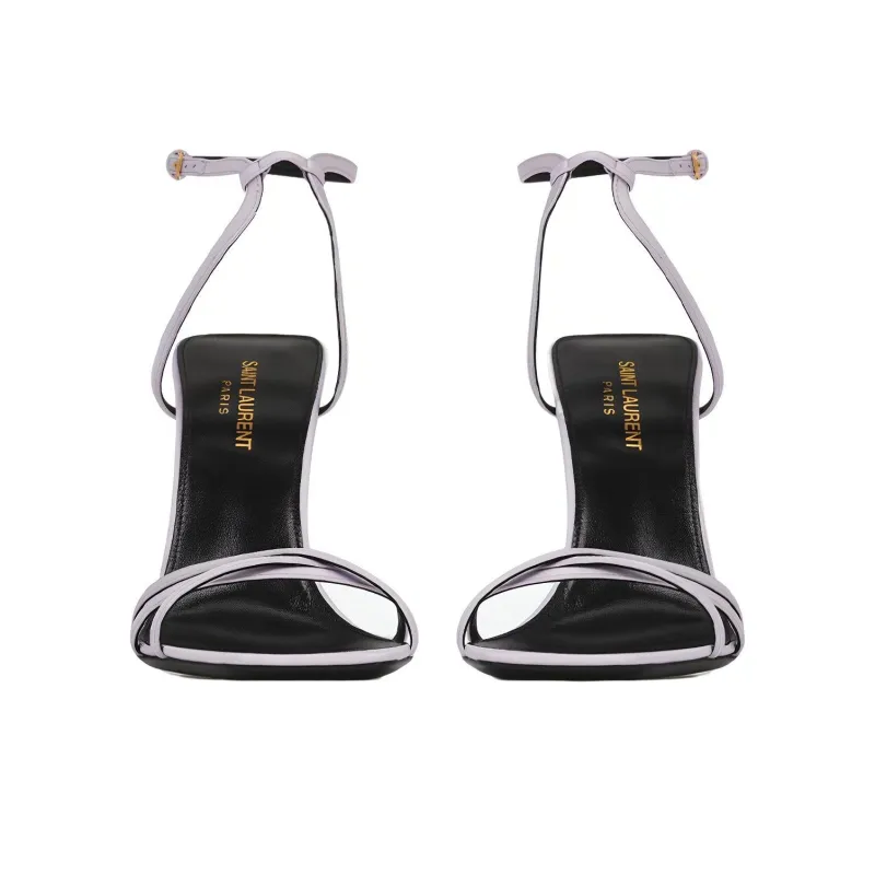SAINT LAURENT NUIT Strap Sandals Women's Pink-3