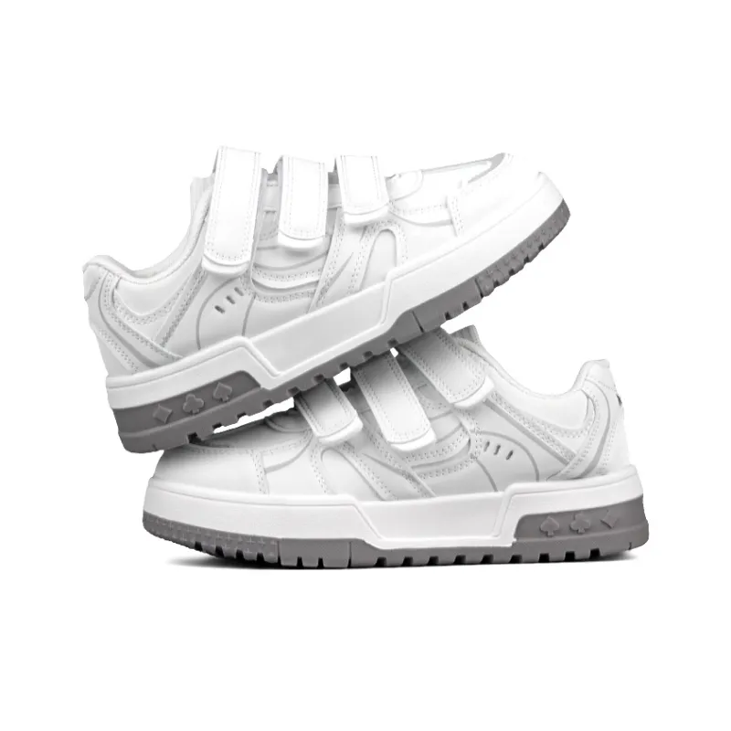 N6N8 Cushioning Lightweight Slip Resistant Low Top Skateboard Shoes Women's White-3