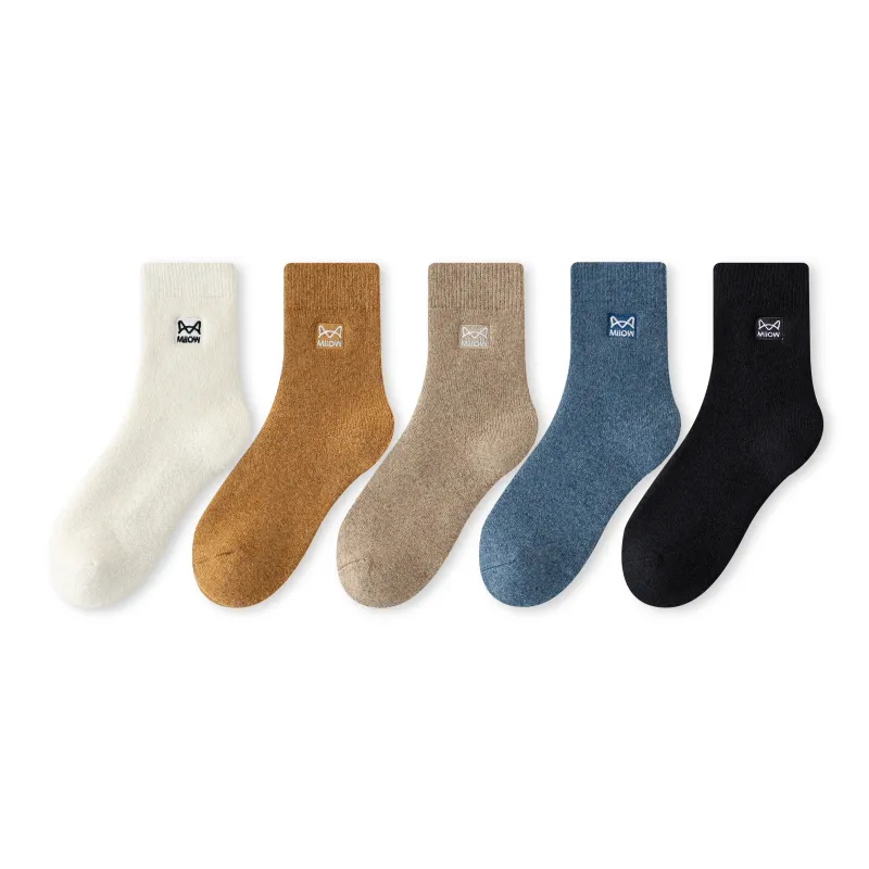 MIIOW Fruit Printing Series Mid Calf Socks Men 3 Pack-11