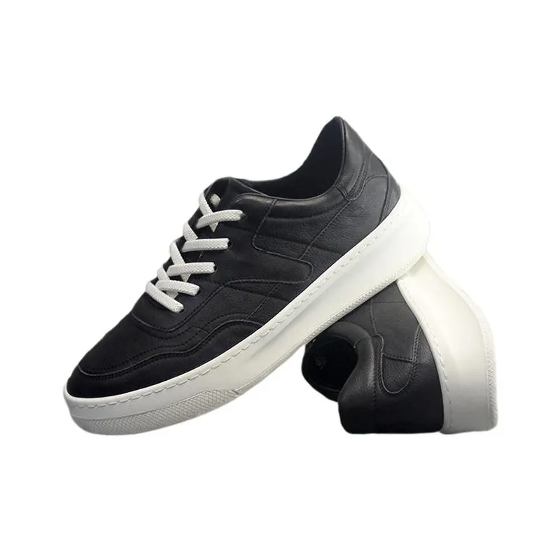 Devanro Small White Shoes Wear Resistant Breathable Slip Resistant Low Top Skateboard Shoes Men-6