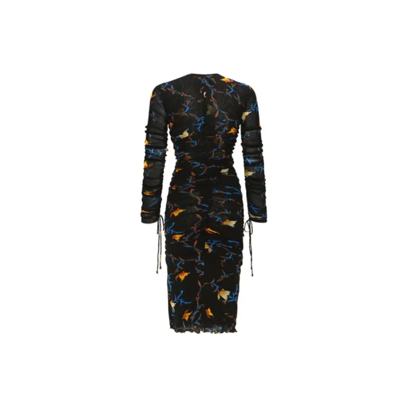 DVF Diane Von Furstenberg Long-Sleeved Dresses Women's Midnight Blue-1
