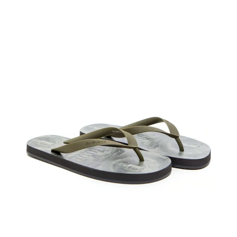 Givenchy Slip Resistant Flip Flops Men's Army Green-1