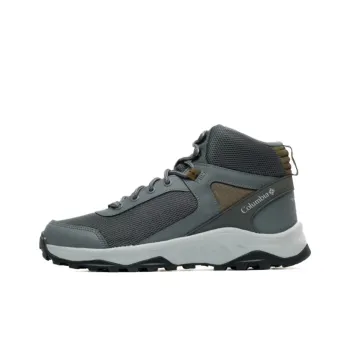 Columbia Trailstorm Ascend Anti Slip Wear Resistant Mid Top Trekking Shoes Men Gray Blue