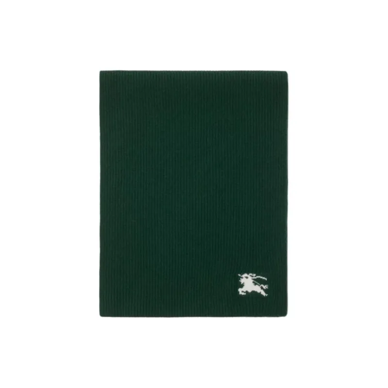 Burberry Logo Embroidered Knitted Scarf-1