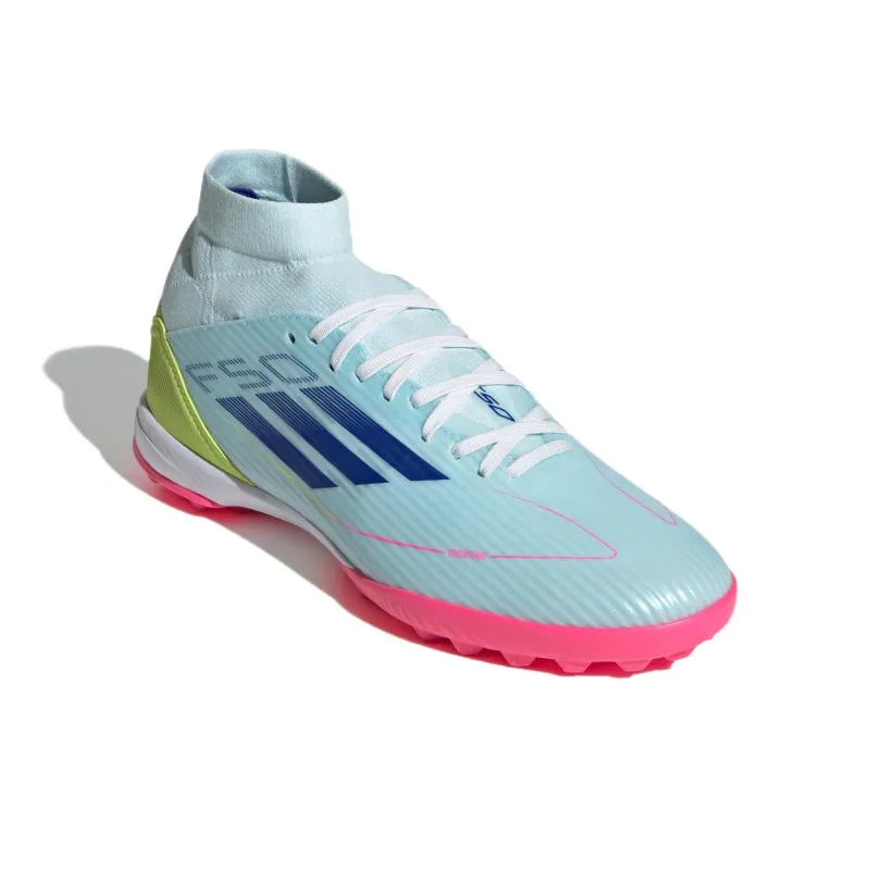 Adidas F50 Slip-Resistant Soccer Shoes Women's Light Blue-2