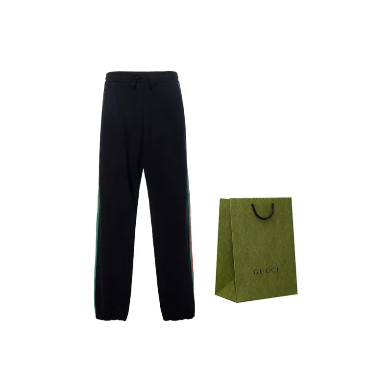 GUCCI X The North Face Web Print Cotton Jogging Pants-2