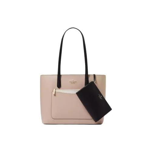 Kate Spade PVC Tote Bag Shopping Bag Shoulder Bag Handbag Women's Warm Beige Multicolor