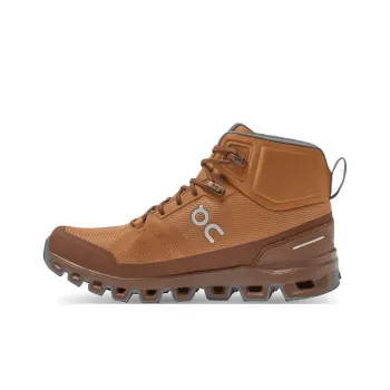On Cloudrock Waterproof Mid-Top Hiking/Trekking Shoes Women's Brown