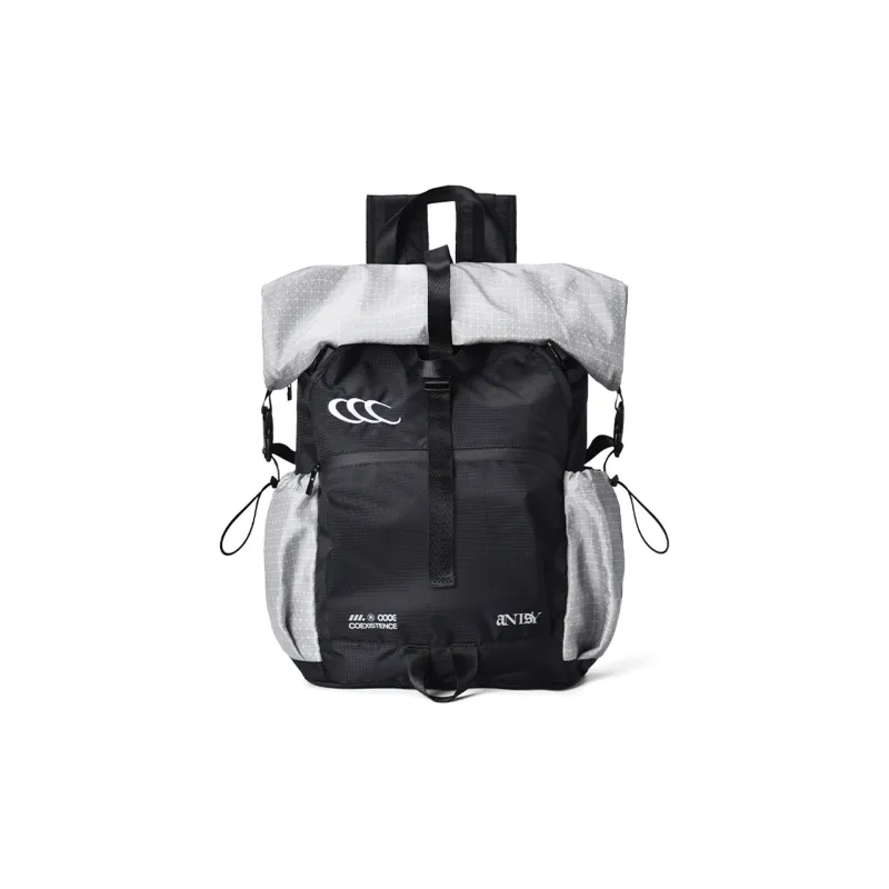 COEXISTENCE Polyester Water Repellent Backpack Laptop Bags Regular Unisex Black-0