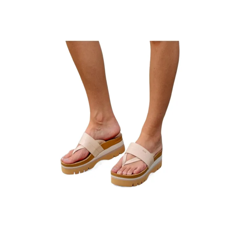 REEF EVA Quiet Abrasion-Resistant Flip Flops 6.3cm Women's Brown-7