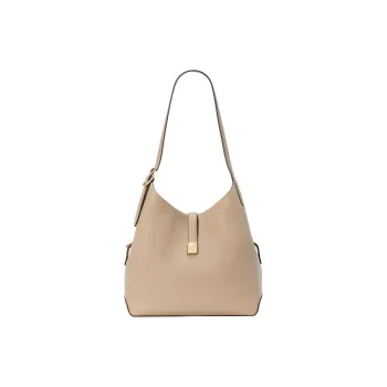 Kate Spade Litchi Grain Cow Leather Handbag Shoulder Bag Women's Taupe