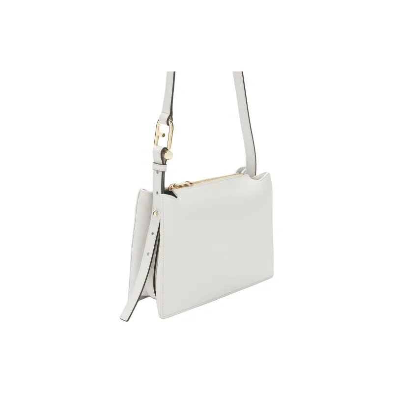 Furla Calfskin Shoulder Bag Crossbody Bag Small Size Women's White-1