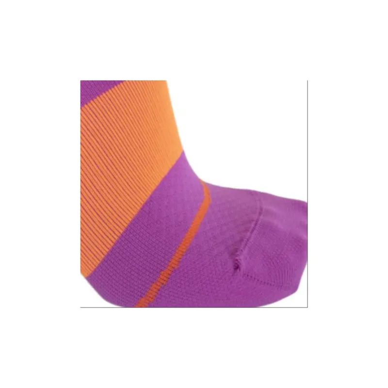 Adidas Knee-High Socks Women's 1 Pack Vibrant Orange With Purple Signal Mix-3