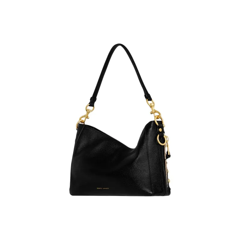 REBECCA MINKOFF Genuine Leather Portable Crossbody Bag, Shoulder Bag Women's Black-1