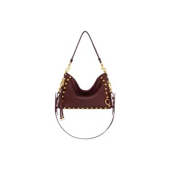 REBECCA MINKOFF Soft Leather Shoulder Bag Crossbody Bag Women's Burgundy