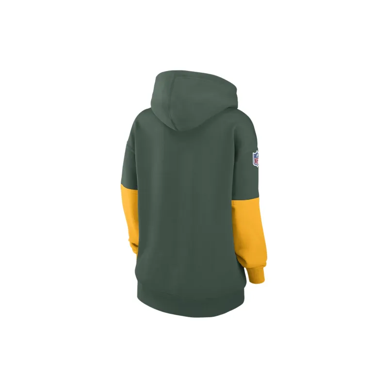 Nike Green Bay Packers Sideline Essential Women's Nike Nfl Pullover Hoodie-1