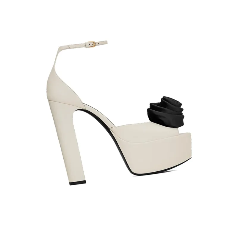 SAINT LAURENT Jodie High Heels Women's White-1