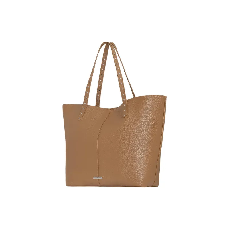 REBECCA MINKOFF Genuine Leather Tote Bag Shopping Bag Handbag Women's Brown-1