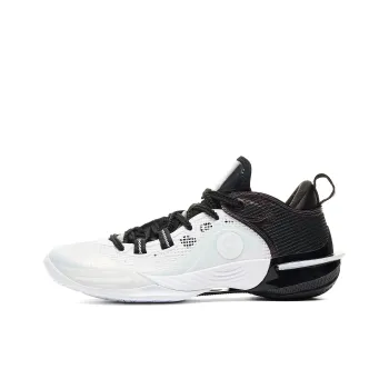 PEAK Taichi Flash 6 Support Wear Resistant Slip Resistant Low Top Performance Basketball Shoes Men's All White/Black