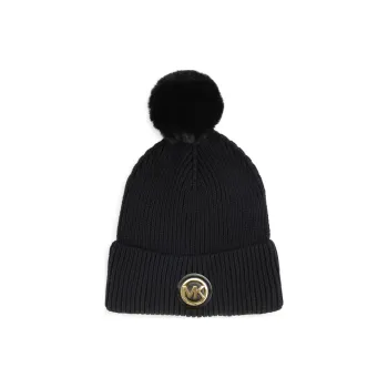 MICHAEL KORS Logo plaque Cotton blend Beanie