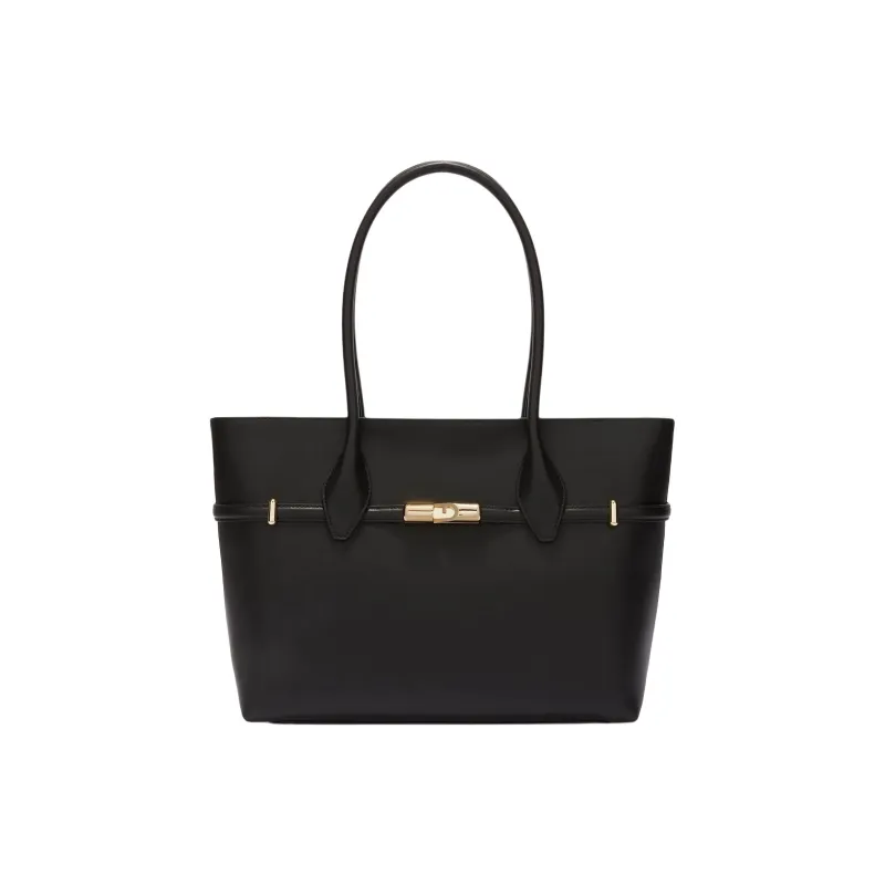 Furla Calfskin Tote Bag, Shopping Bag, Shoulder Bag, Handbag Women's Black-0