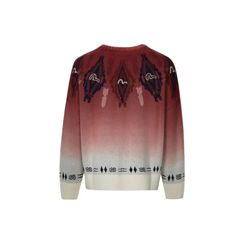 EVISU 2024 Fall And Winter Knitwear Men Burgundy-1