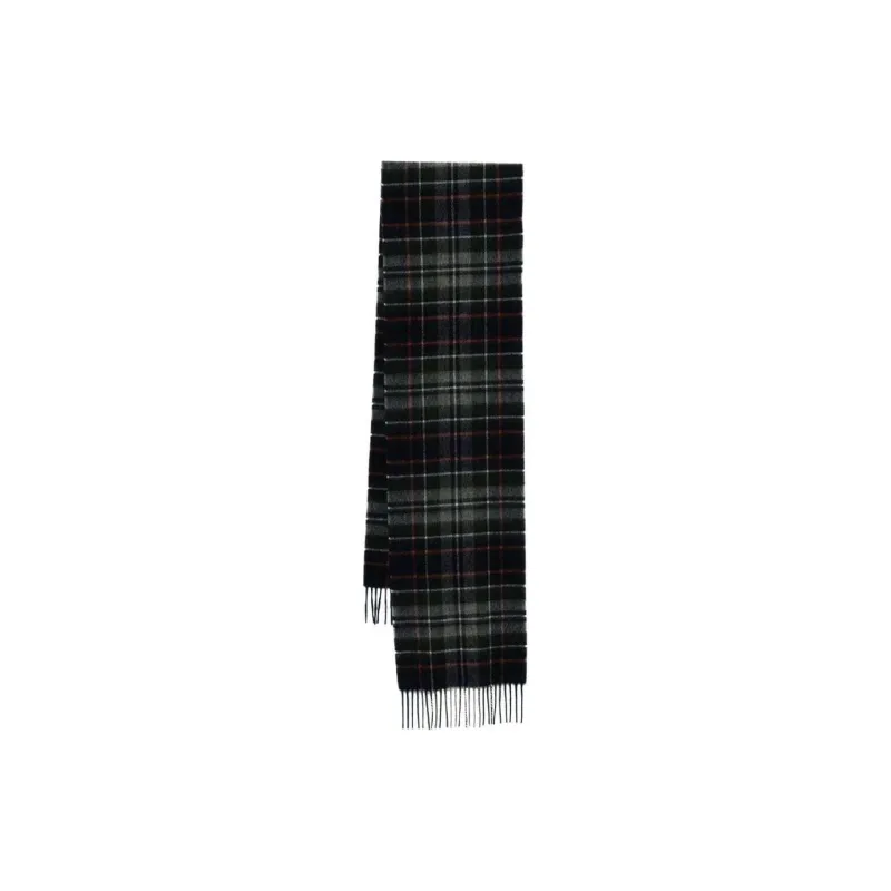 BARBOUR Check Fringed Edge Scarf-0