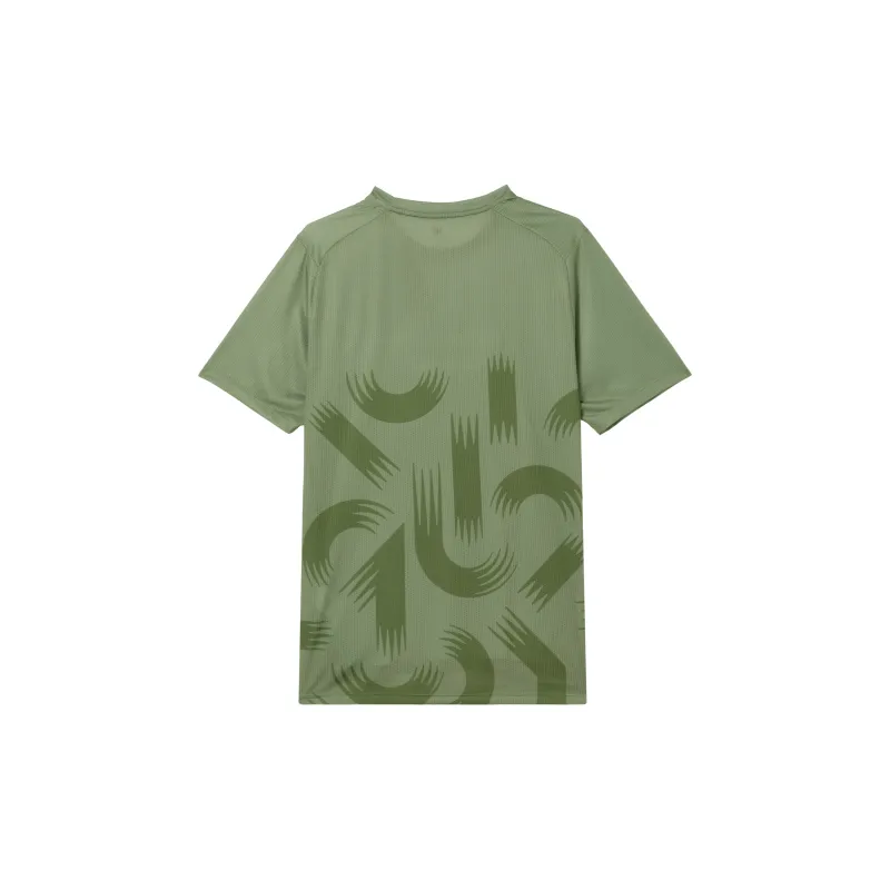 New Balance NB Athletics T Shirt Men's Dark Olive Stone-1