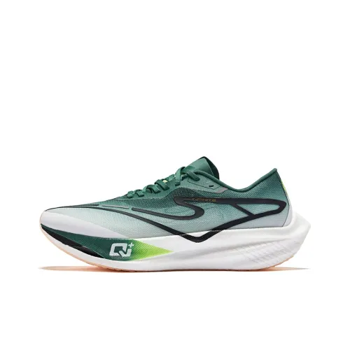 Erke Zhi Jing 2.5 Running Shoes Women's Low-Top Alke White Teal Mountain Green