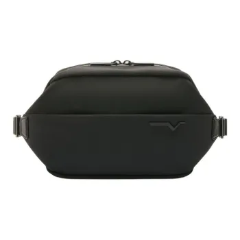 Valextra Recycled Nylon Fanny Pack Men Black