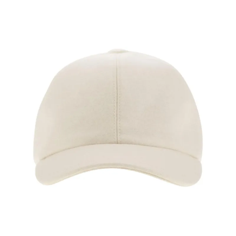 FEDELI Cashmere Baseball Caps Men White-0