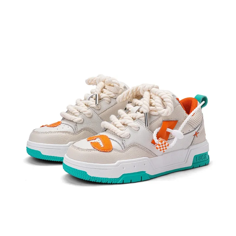 LUCX Lucky Shoes Coverage Warm Slip-Resistant Cushioning Wear-Resistant Low-Top Skateboard Shoes-3