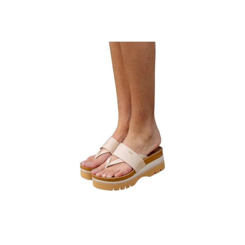 REEF EVA Quiet Abrasion-Resistant Flip Flops 6.3cm Women's Brown-6