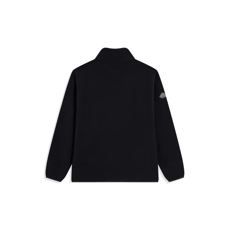 XTEP Velvet Jackets Men Jet Black-1