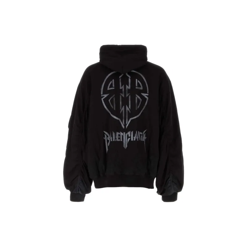 Balenciaga Logo print Padded Jacket-1