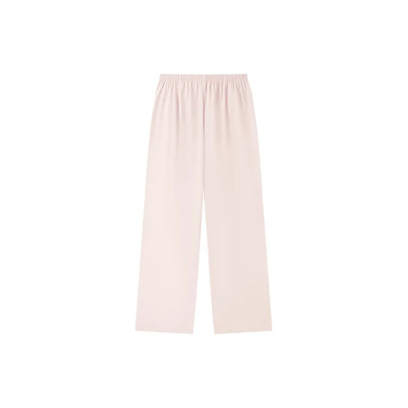 QIAODAN Sports Life Collection Casual Pants Women's White Peach Pink-1
