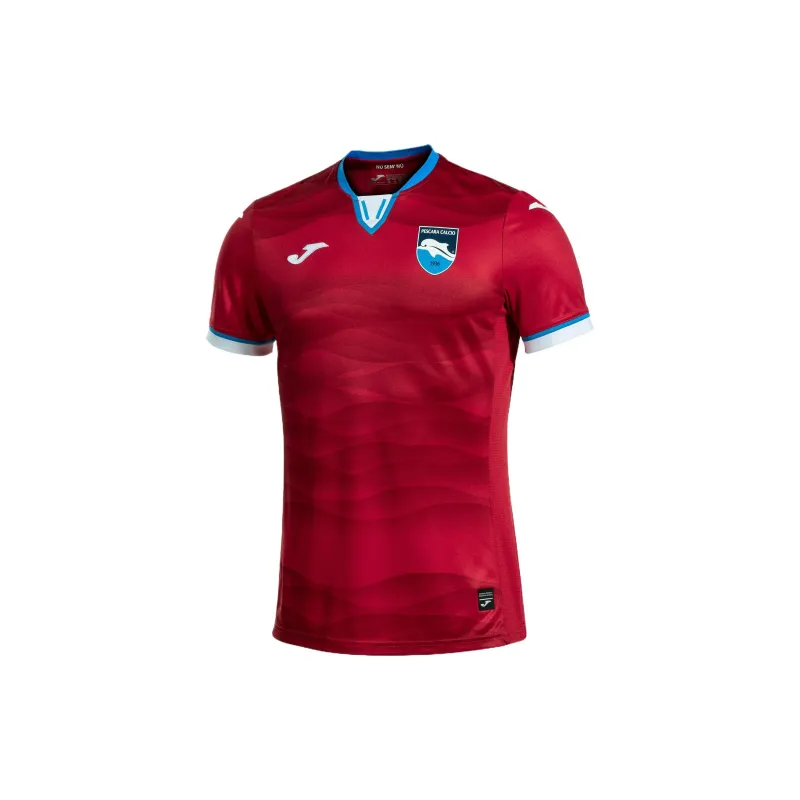 Joma Shirt Short Sleeve Away Kit PESCARA Cacio 1936 24/25 T-Shirt Men Red-3