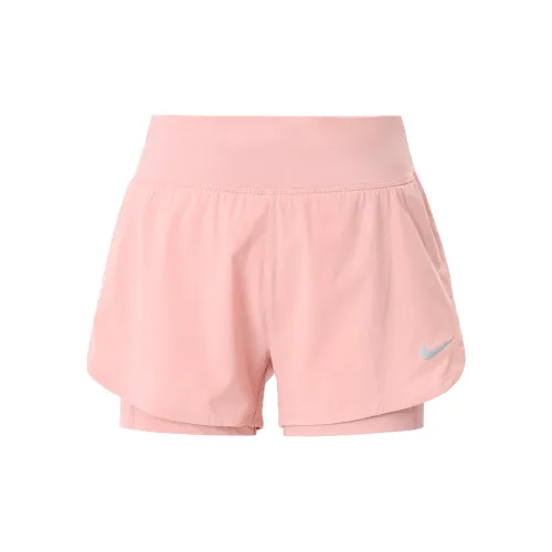 Nike Eclipse 2-in-1 Running Training Sports Woven Shorts Pink