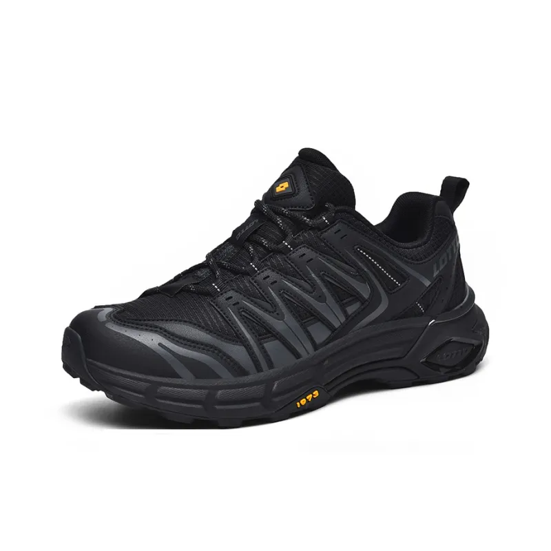 LOTTO Joy Journey Anti Slip Wear Resistant Low Top Outdoor Sports Hiking Trekking Shoes Men Black-1