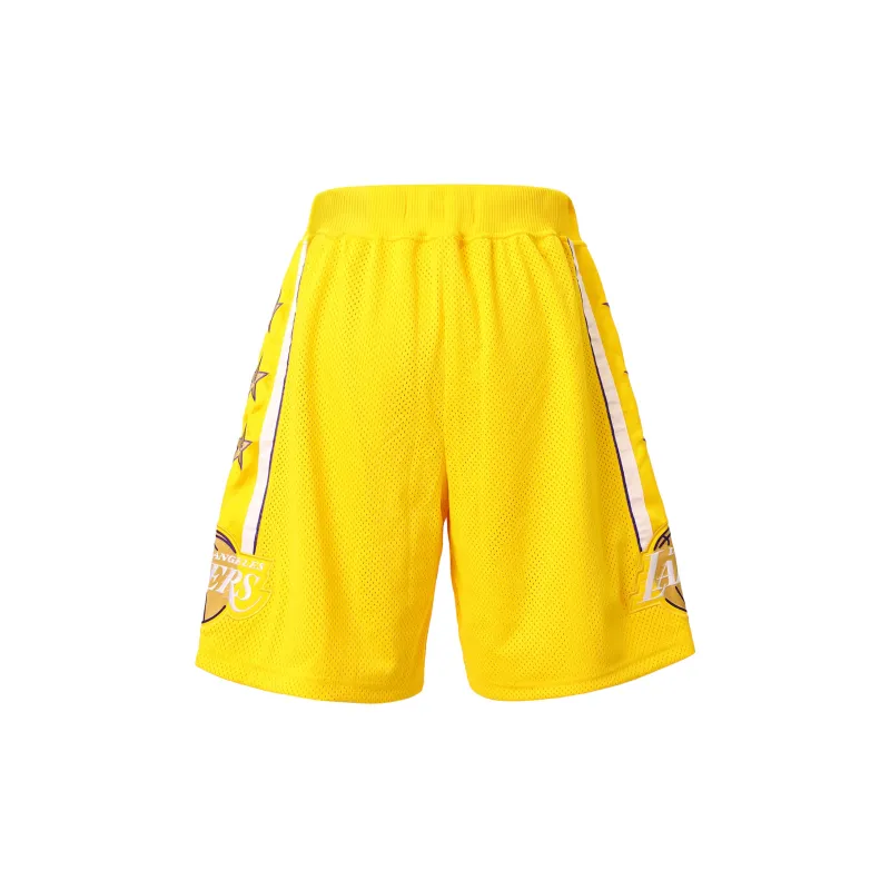 Nike X NBA Basketball Shorts Men Yellow-2