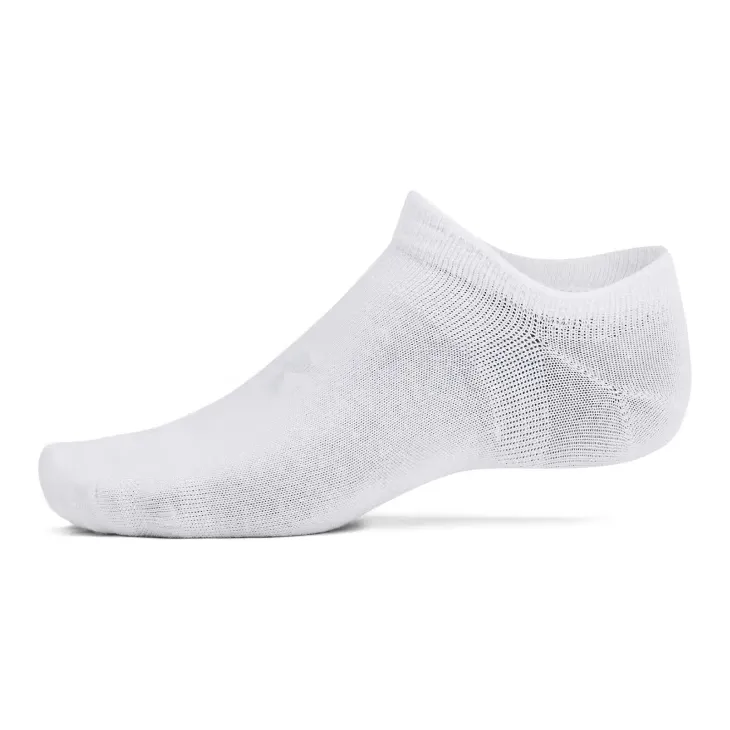 Under Armour Essential No-Show Socks Unisex 6 Pack White-3
